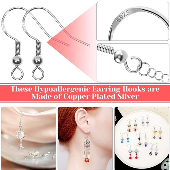 Animal Paw Print - Handmade Earrings - Purple - Picture 3 of 3